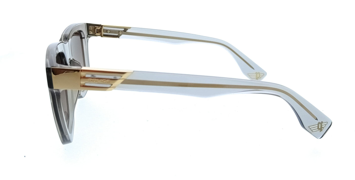 POLICE PLN43E 03GU Grey Square Mens Sunglasses