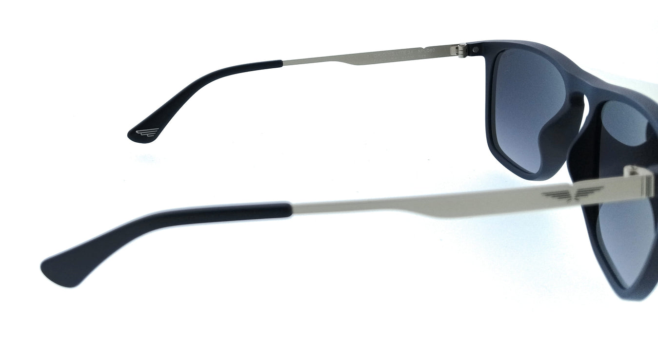 POLICE PLQ80 9AGM Blue Square Mens Sunglasses