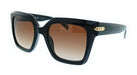 POLICE PLR26E 700Y Shiny Black Square Womens Sunglasses