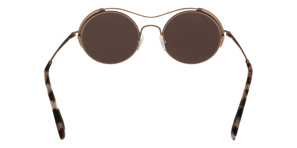 Prada  PR55VS 331408 CONCEPTUAL Rose Gold/Brown Oval Sunglasses