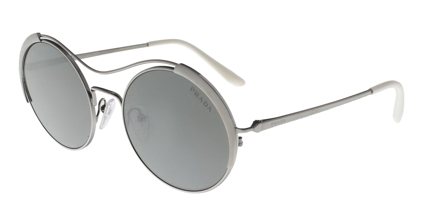 Prada  PR55VS 402407 CONCEPTUAL Gunmetal/Matte Gunmetal Oval Sunglasses