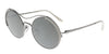 Prada   Gunmetal/Matte Gunmetal Oval Sunglasses