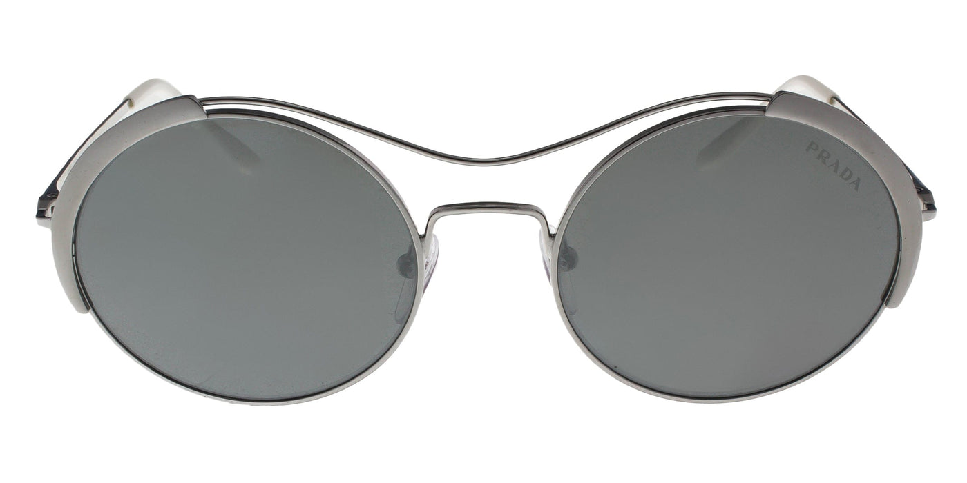 Prada  PR55VS 402407 CONCEPTUAL Gunmetal/Matte Gunmetal Oval Sunglasses