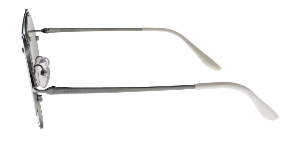 Prada  PR55VS 402407 CONCEPTUAL Gunmetal/Matte Gunmetal Oval Sunglasses