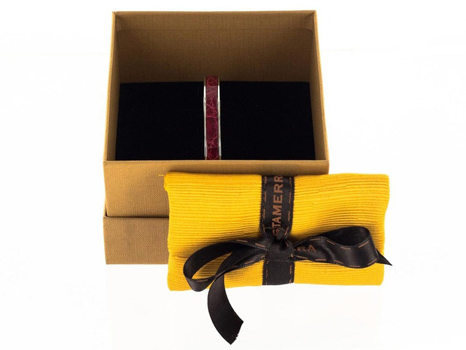 Stamerra PICCOLO PITTONE ANR Black/Silver Genuine Python Bracelet