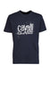 Cavalli Class Navy Spray Print Signature Fashion T-Shirt -XXL