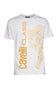 Cavalli Class White Signature Leopard Print Fashion T-Shirt-L