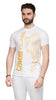 Cavalli Class White Signature Leopard Print Fashion T-Shirt-