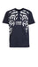 Cavalli Class Navy Tiger Eyes Print Fashion T-Shirt-L