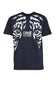 Cavalli Class Navy Tiger Eyes Print Fashion T-Shirt-XL