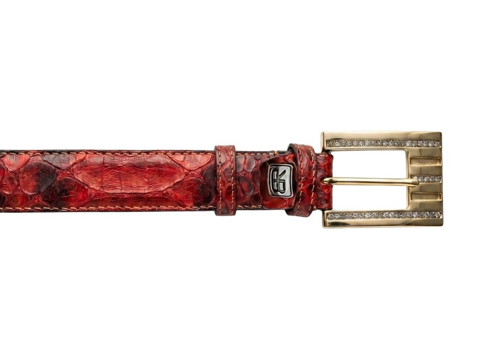 Renato Balestra Red Serpente Belt Thin Adjustable Womens Belt-40