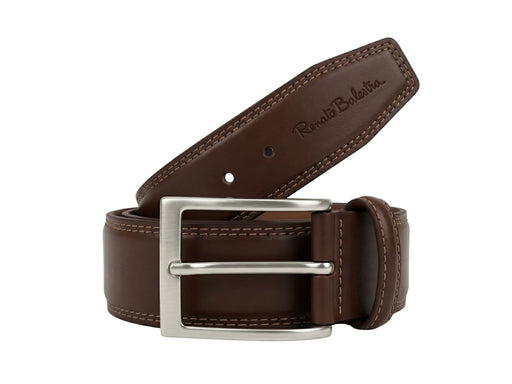 Renato Balestra Brown Stiching Mens Adjustable Belt-40
