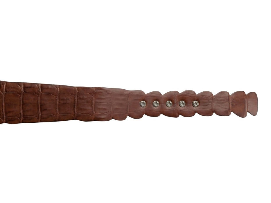 Renato Balestra Roma Standard Brown Adjustable 4 inch Womens Belt-44