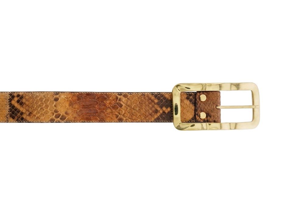 Renato Balestra Brown Serpente Womens Adjustable Belt-40