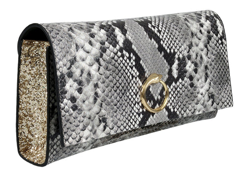 Roberto Cavalli HXLPDM 001 Grey Shoulder Bag