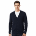 Royal Cashmere Wool Blend Mens Navy Blue  Cardigan Sweater-L