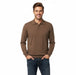 Wool Blend Polo Mens Brown Sweater by Royal Cashmere-M