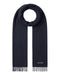 Roberto Cavalli Dark Blue Pinstripe Mens Wool Scarf