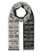 Roberto Cavalli Black & Cream Cheetah Print Mens Wool Scarf