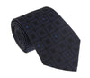 Roberto Cavalli  Navy Blue Geometric Square Tie