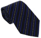Roberto Cavalli ESZ040 04517 Royal Blue Regimental Stripe Herringbone Tie