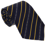 Roberto Cavalli  Navy Blue/ Yellow Regimental Stripe Tie