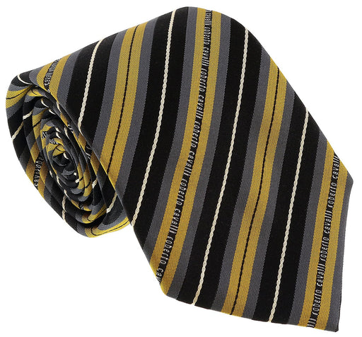 Roberto Cavalli ESZ047 01004 Mustard Regimental Stripe Tie