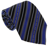 Roberto Cavalli  Royal Blue Regimental Stripe Tie