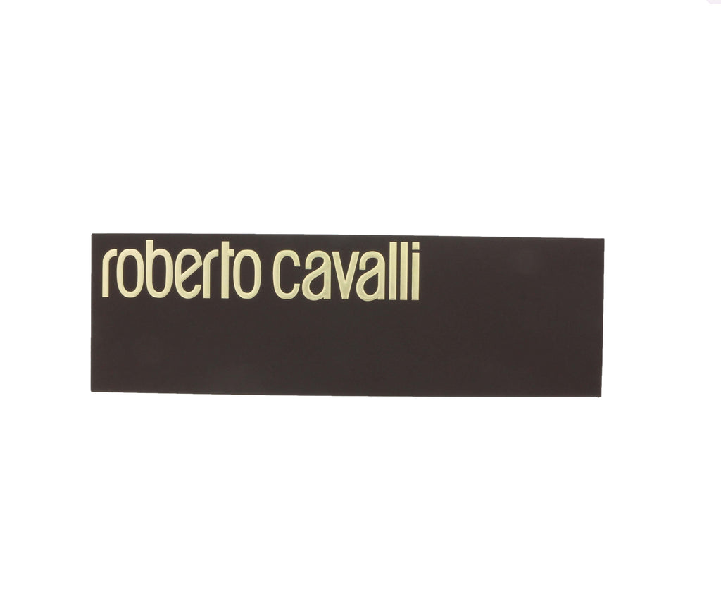 Roberto Cavalli ESZ040 D0655 Black/ Light Pink Regimental Stripe Herringbone Tie