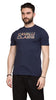 Cavalli Class Navy Logo Animal Print Fashion T-Shirt-