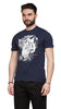 Cavalli Class Navy Tiger Head Signature Fashion T-Shirt -