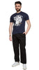 Cavalli Class Navy Tiger Head Signature Fashion T-Shirt -