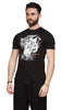 Cavalli Class Black Tiger Head Signature Fashion T-Shirt -