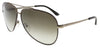 Salvatore Ferragamo  Shiny Brown W/ Dark Brown Aviator Sunglasses