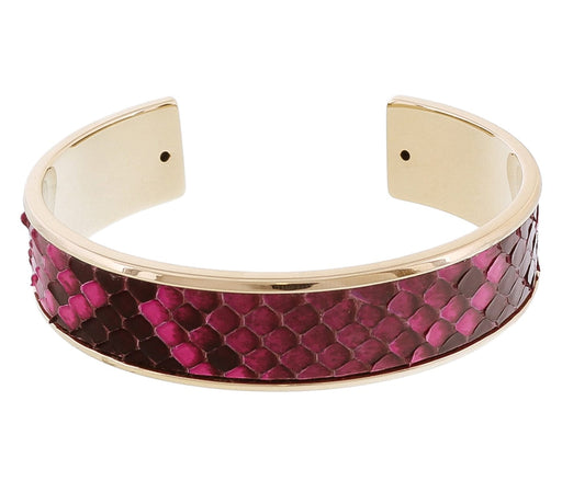 Stamerra MEMAN PITTONE FU Fuschia Genuine Python Bracelet