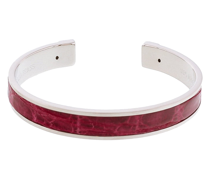 Stamerra PICCOLO CROCCO FU Fuschia Genuine Crocodile Bracelet