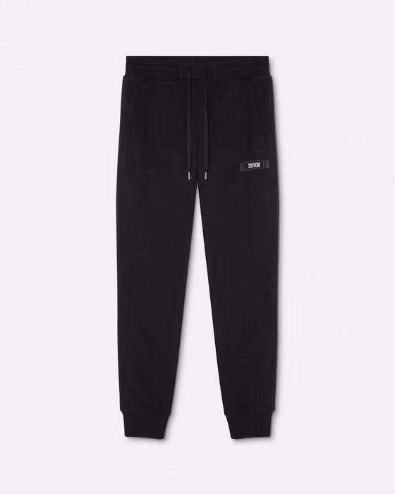 Versace Jeans Couture Black Joggers with Gold Vertical Logo –Signature Style