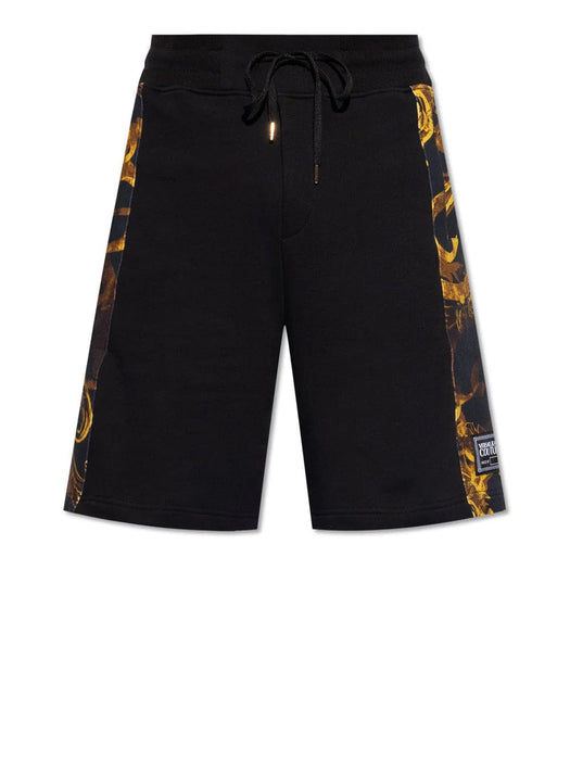 Versace Jeans Couture Black Baroque Shorts – Iconic Style