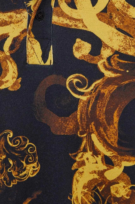 Versace Jeans Couture Men's Black Baroque Polo Shirt – Luxe Heritage -