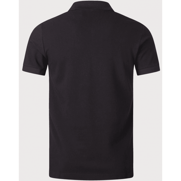 Versace Jeans Couture Men's Black Polo Shirt with Embroidered Medallion -M