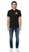 Versace Jeans Couture Men's Black Polo Shirt with Embroidered Medallion -L