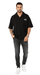 Versace Jeans Couture Black Relaxed Polo – Minimalist  with Signature Patch-
