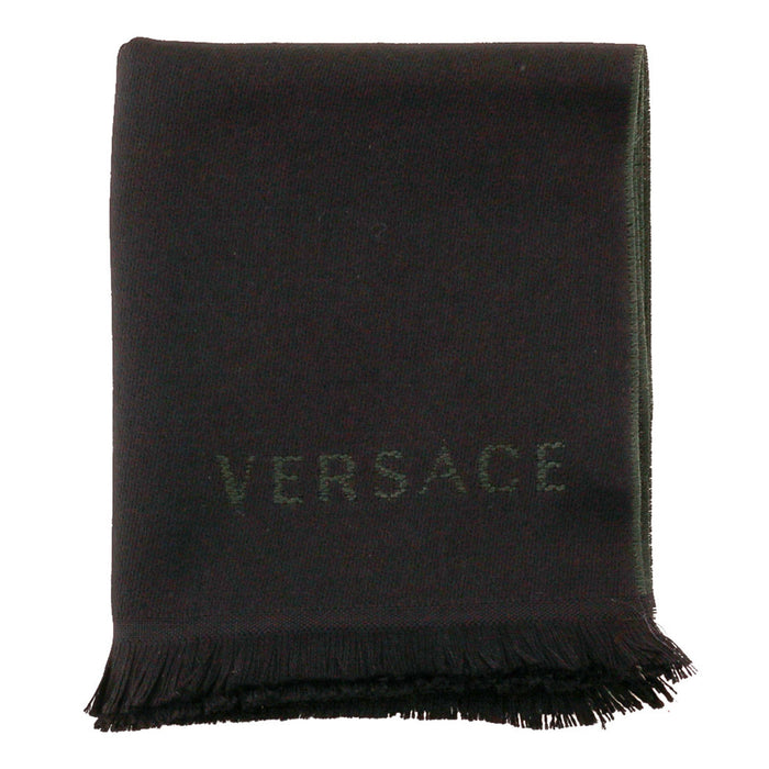 Versace IT00637 VERDE Green 100% Wool Mens Scarf
