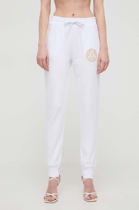 Versace Jeans Couture White Logo Joggers – Minimal Meets Iconic-