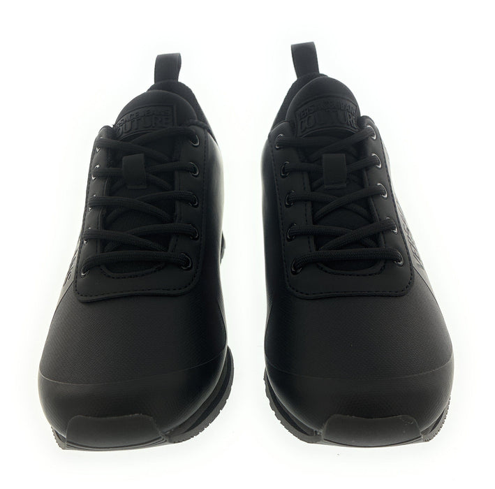 Versace Jeans Couture Black Signature Heel Sneakers