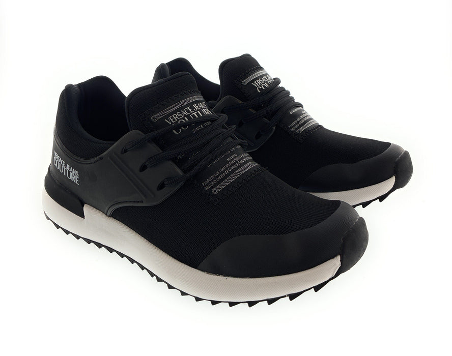 Versace Jeans Couture Black Signature Athletic Fashion Sneakers