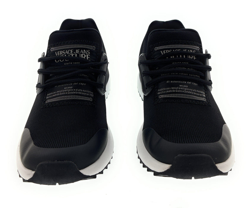 Versace Jeans Couture Black Signature Athletic Fashion Sneakers