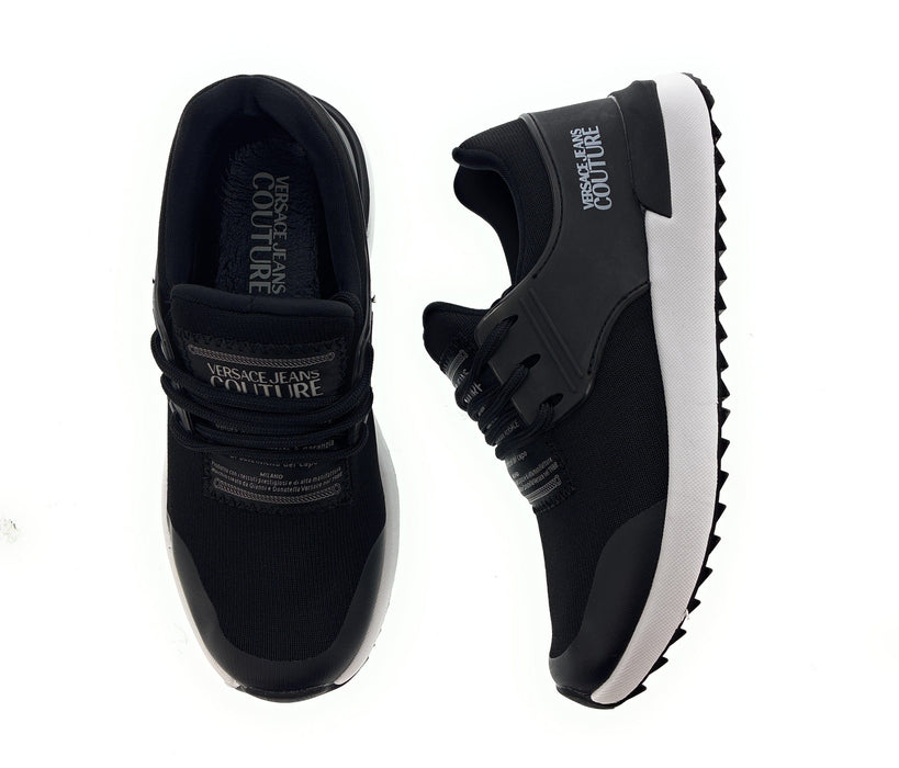 Versace Jeans Couture Black Signature Athletic Fashion Sneakers