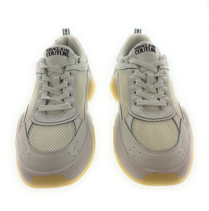 Versace Jeans Couture Womens White Signature Fashion Sneakers