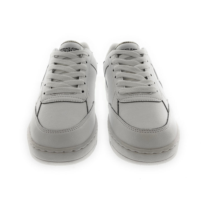Versace Jeans Couture Womens Low Top Signature White/Gold Sneakers-